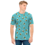 Little Bee Pattern Print Men's T-Shirt