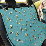 Little Bee Pattern Print Pet Car Back Seat Cover