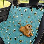 Little Bee Pattern Print Pet Car Back Seat Cover
