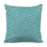 Little Bee Pattern Print Pillow Cover
