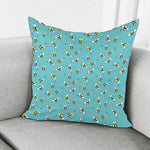 Little Bee Pattern Print Pillow Cover
