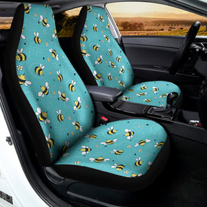 Little Bee Pattern Print Universal Fit Car Seat Covers