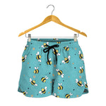 Little Bee Pattern Print Women's Shorts