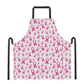 Little Breast Cancer Ribbon Print Apron
