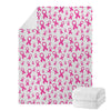 Little Breast Cancer Ribbon Print Blanket