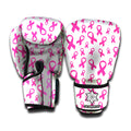 Little Breast Cancer Ribbon Print Boxing Gloves