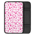 Little Breast Cancer Ribbon Print Car Center Console Cover