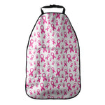 Little Breast Cancer Ribbon Print Car Seat Organizers