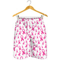 Little Breast Cancer Ribbon Print Men's Shorts