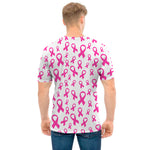 Little Breast Cancer Ribbon Print Men's T-Shirt