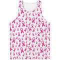 Little Breast Cancer Ribbon Print Men's Tank Top