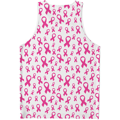 Little Breast Cancer Ribbon Print Men's Tank Top