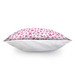 Little Breast Cancer Ribbon Print Pillow Cover