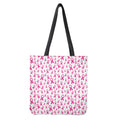 Little Breast Cancer Ribbon Print Tote Bag