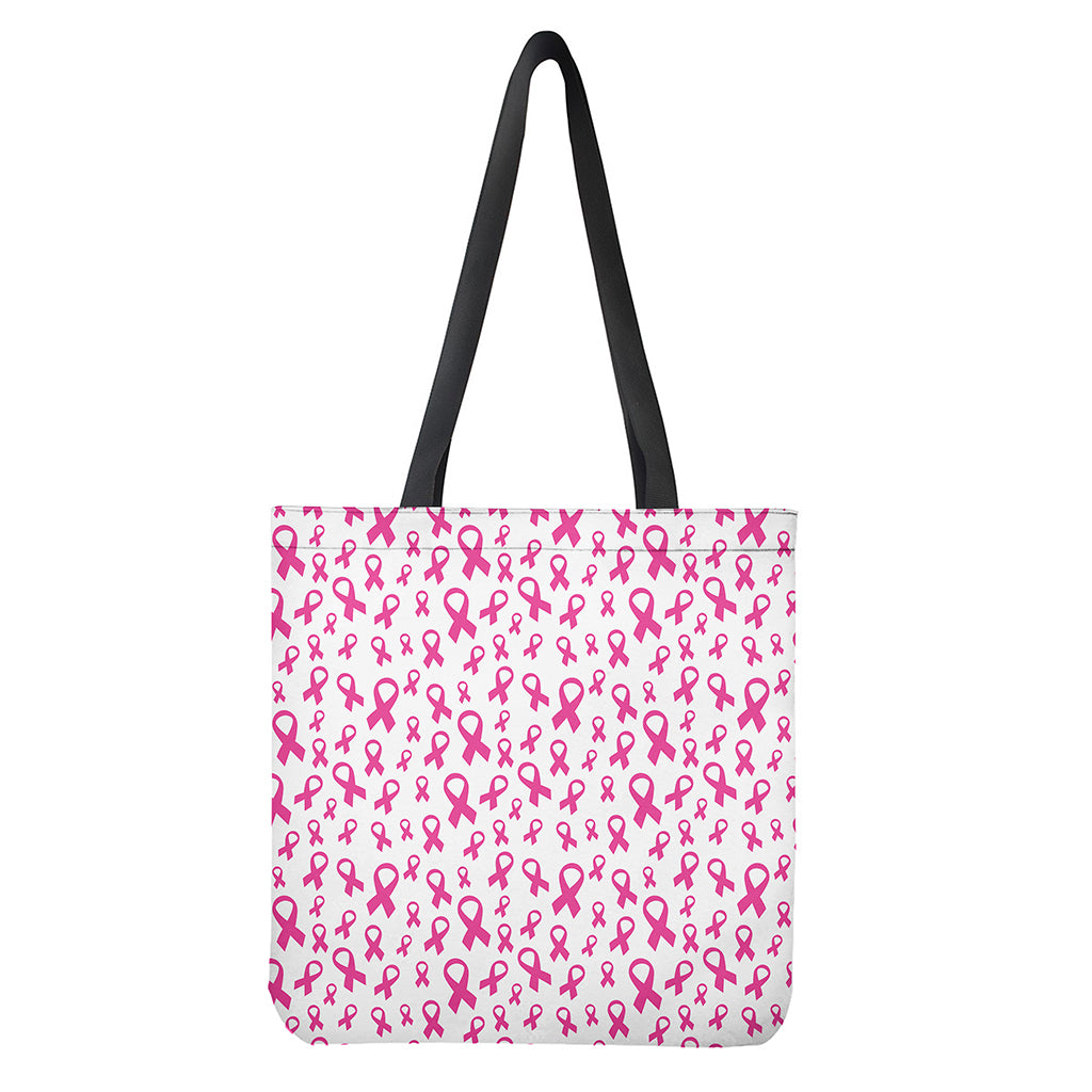 Little Breast Cancer Ribbon Print Tote Bag