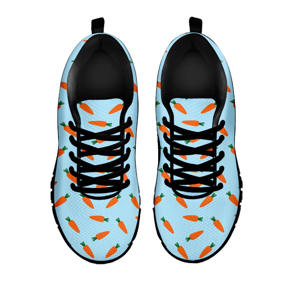 Little Carrot Pattern Print Black Sneakers