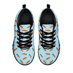 Little Carrot Pattern Print Black Sneakers