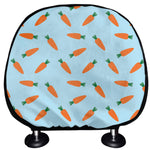 Little Carrot Pattern Print Car Headrest Covers