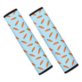 Little Carrot Pattern Print Car Seat Belt Covers