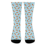 Little Carrot Pattern Print Crew Socks