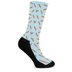 Little Carrot Pattern Print Crew Socks