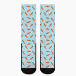 Little Carrot Pattern Print Crew Socks