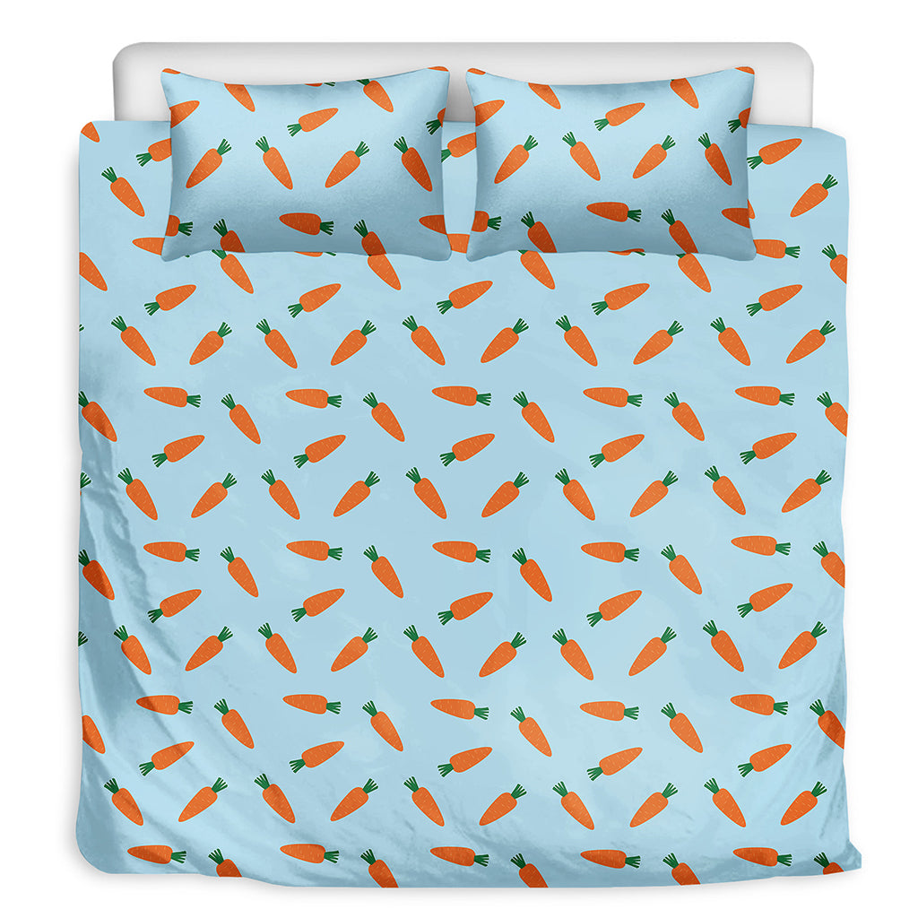 Little Carrot Pattern Print Duvet Cover Bedding Set