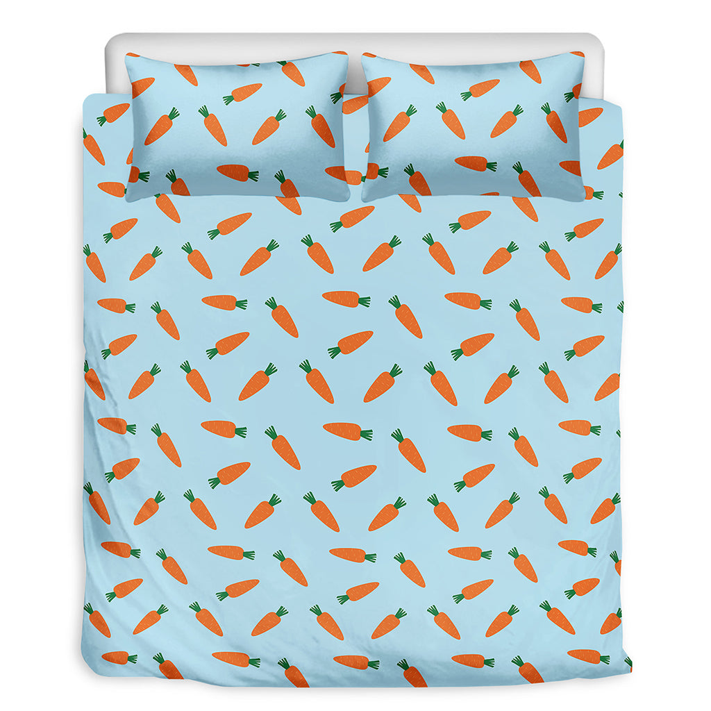 Little Carrot Pattern Print Duvet Cover Bedding Set