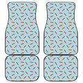 Little Carrot Pattern Print Front and Back Car Floor Mats