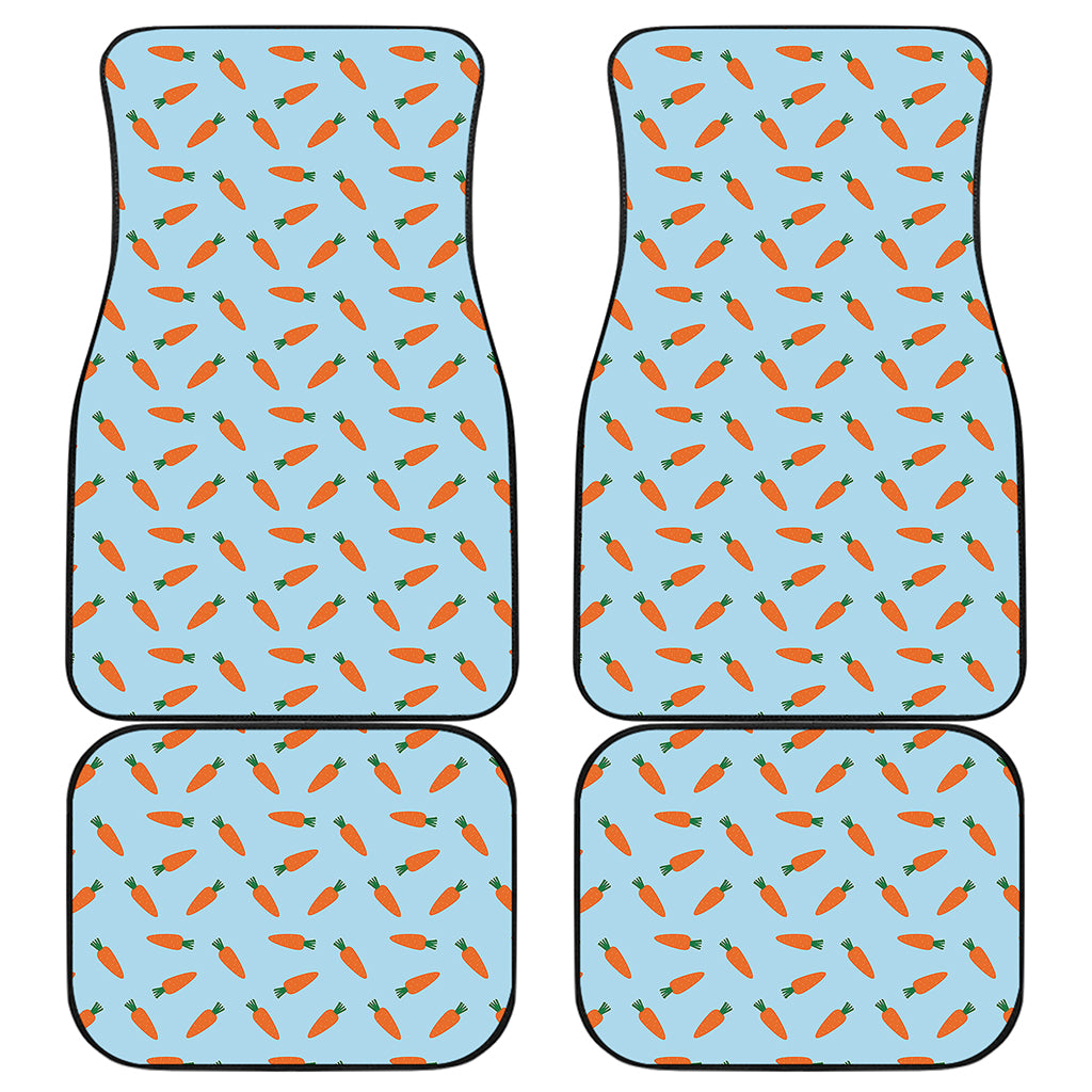 Little Carrot Pattern Print Front and Back Car Floor Mats