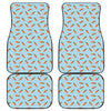 Little Carrot Pattern Print Front and Back Car Floor Mats