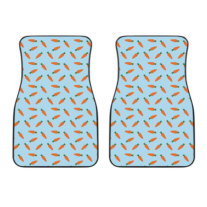 Little Carrot Pattern Print Front Car Floor Mats