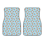 Little Carrot Pattern Print Front Car Floor Mats