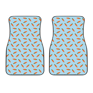 Little Carrot Pattern Print Front Car Floor Mats