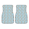 Little Carrot Pattern Print Front Car Floor Mats