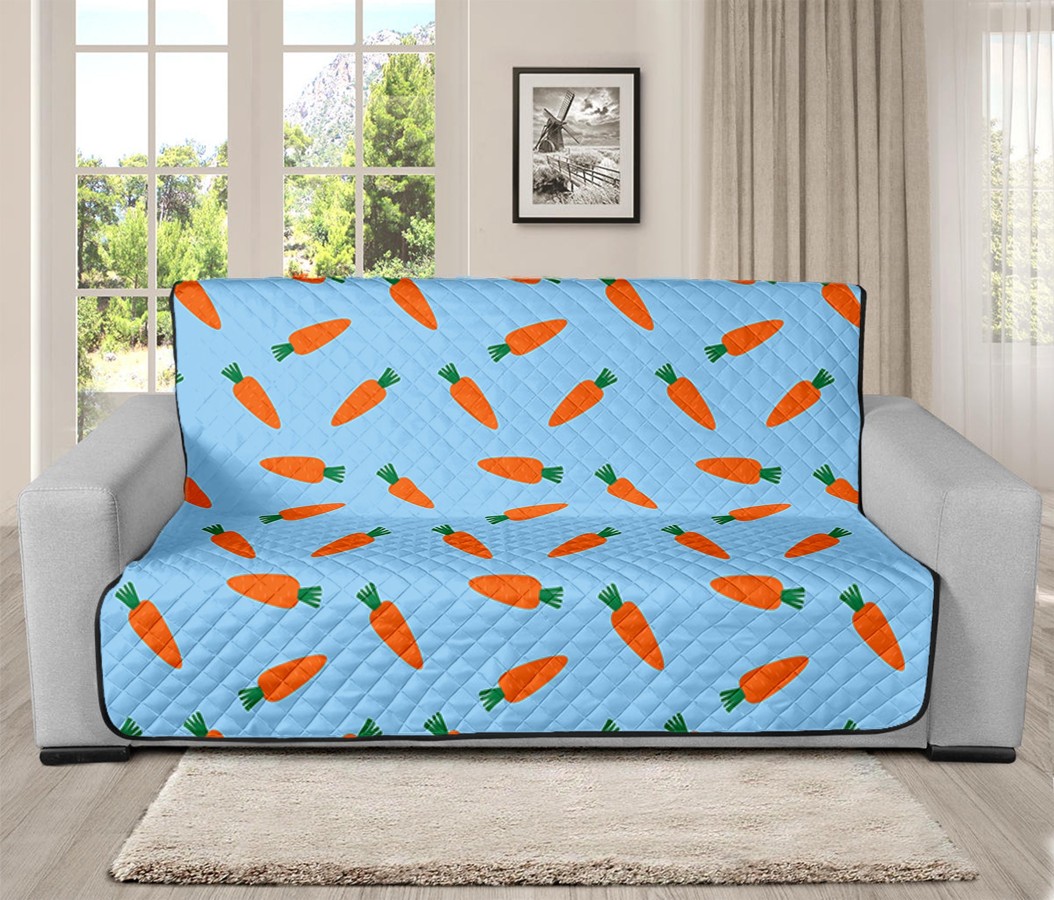 Little Carrot Pattern Print Futon Protector