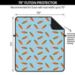 Little Carrot Pattern Print Futon Protector