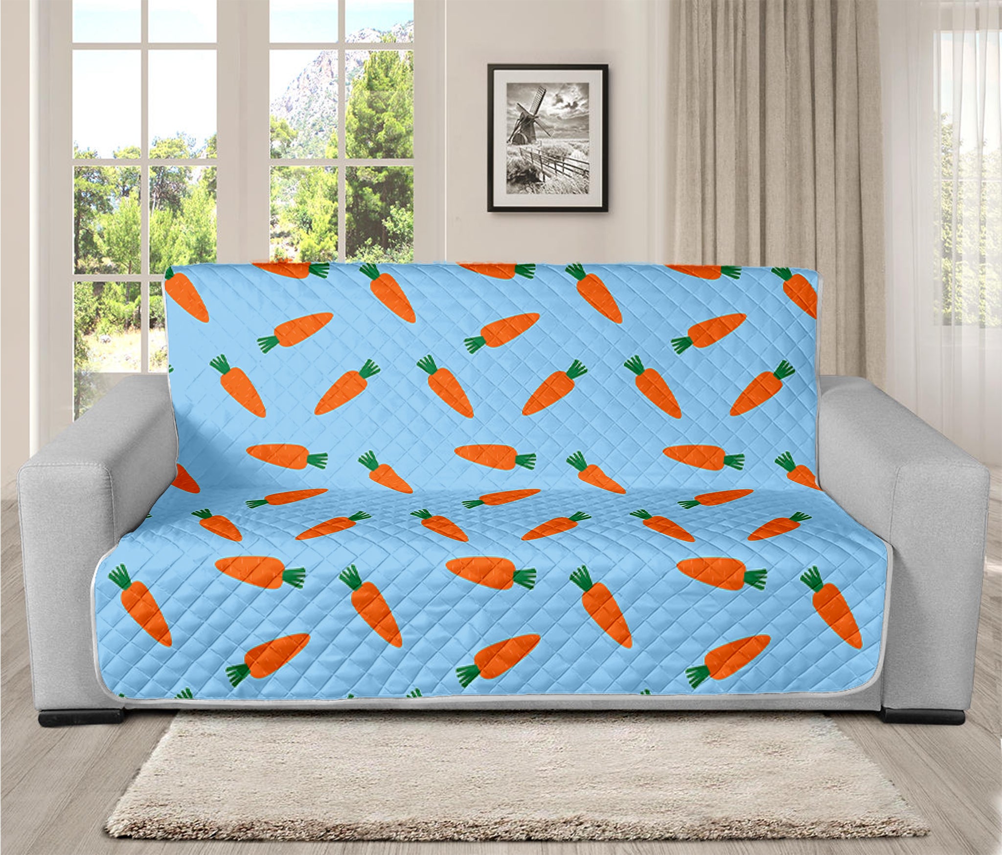 Little Carrot Pattern Print Futon Protector