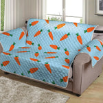 Little Carrot Pattern Print Loveseat Protector