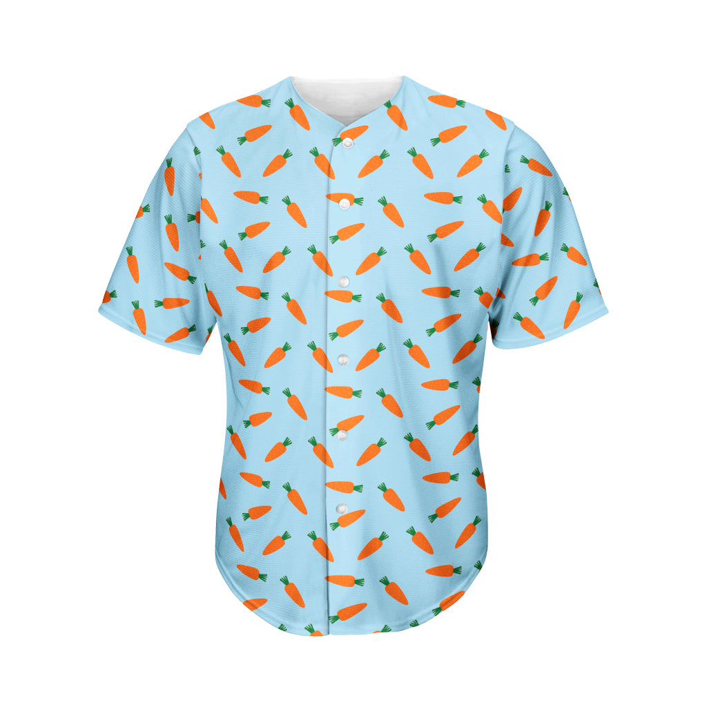 Little Carrot Pattern Print Men's Baseball Jersey