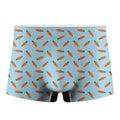 Little Carrot Pattern Print Men's Boxer Briefs