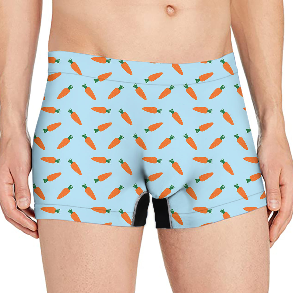 Little Carrot Pattern Print Men's Boxer Briefs