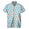 Little Carrot Pattern Print Men's Short Sleeve Shirt