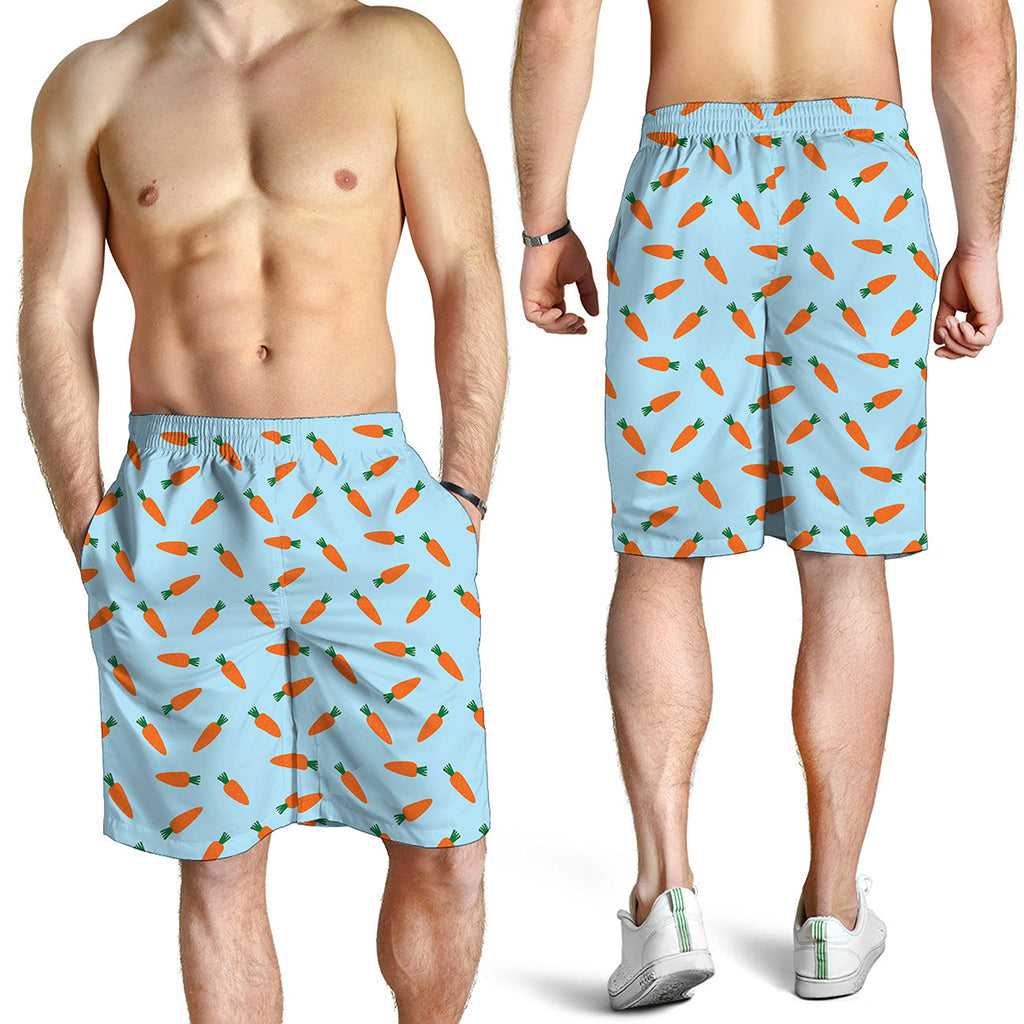 Little Carrot Pattern Print Men's Shorts