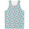 Little Carrot Pattern Print Men's Tank Top