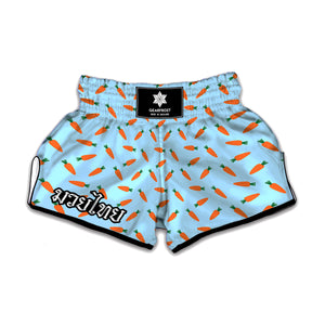 Little Carrot Pattern Print Muay Thai Boxing Shorts