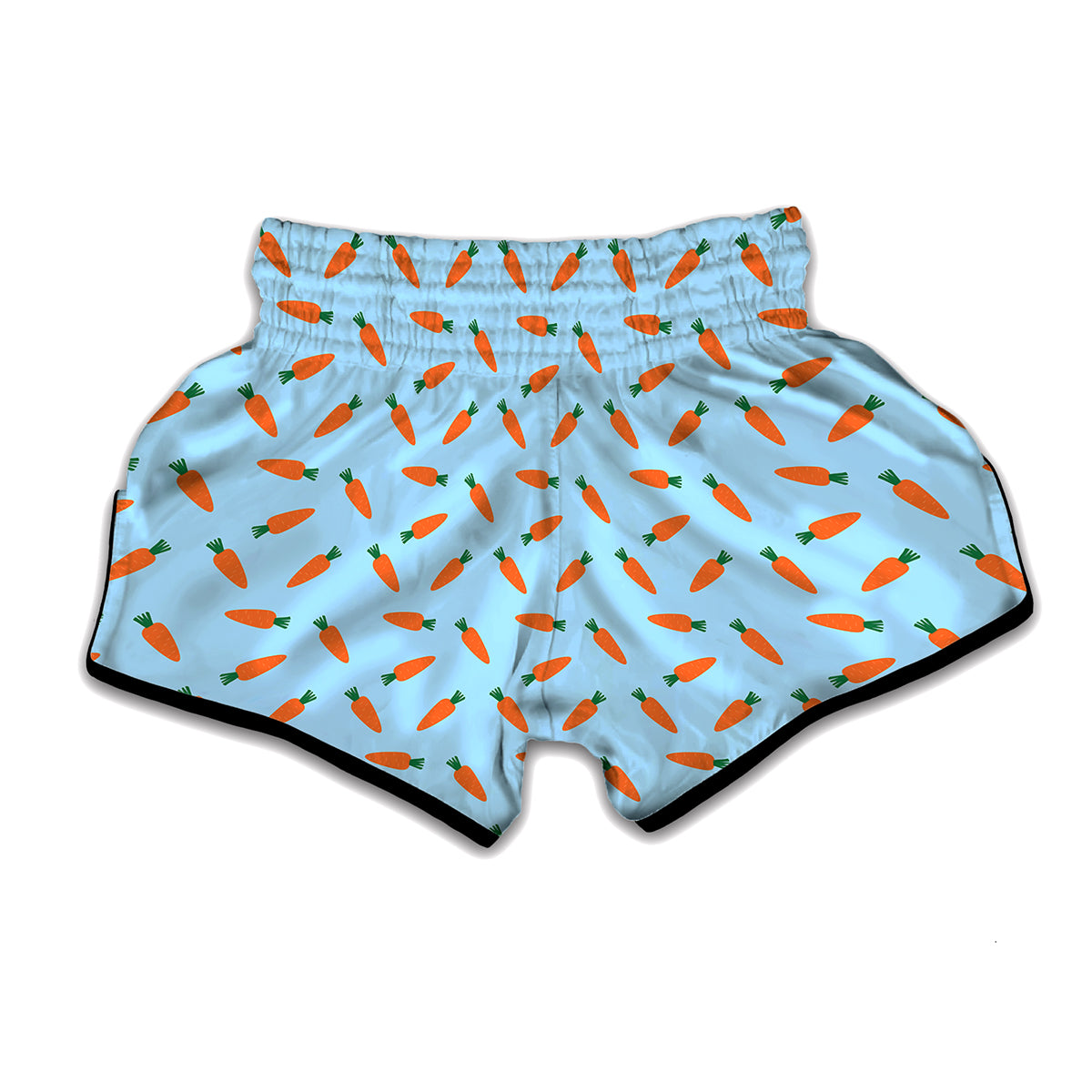 Little Carrot Pattern Print Muay Thai Boxing Shorts