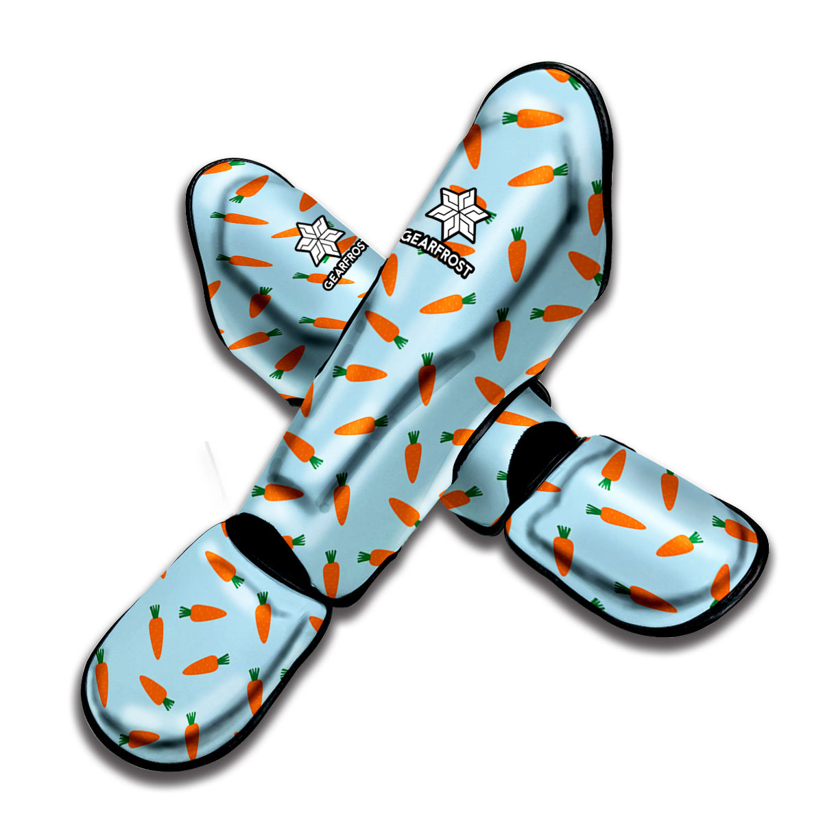 Little Carrot Pattern Print Muay Thai Shin Guard