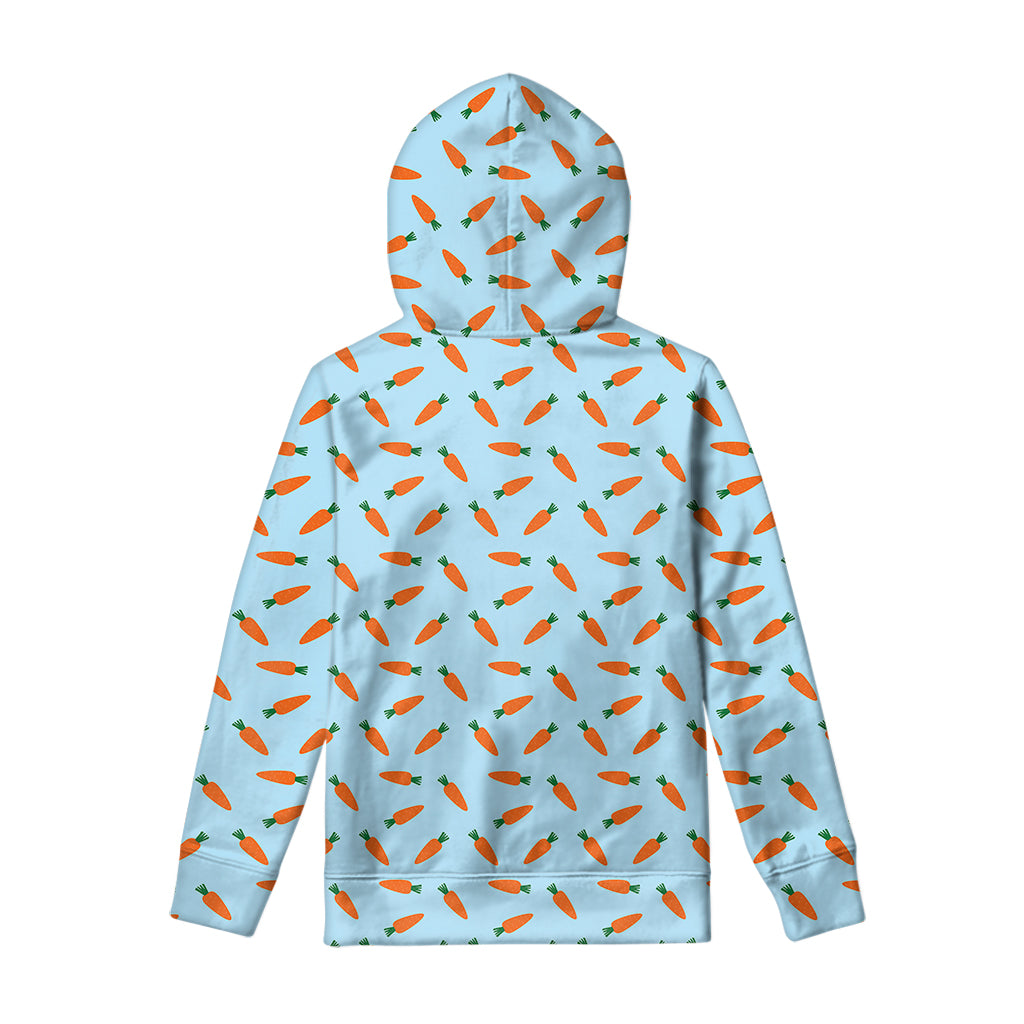 Little Carrot Pattern Print Pullover Hoodie