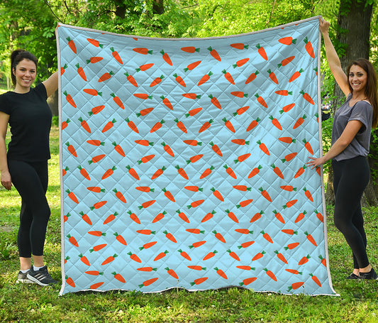 Little Carrot Pattern Print Quilt
